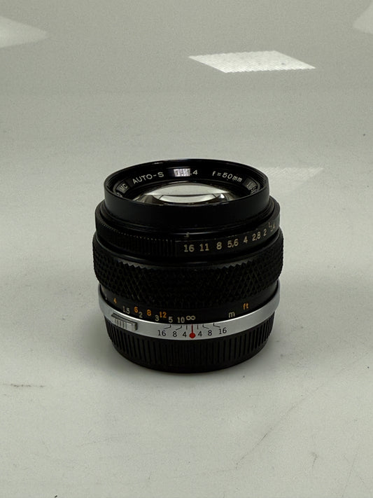 Olympus OM 50mm f1.4 Zuiko Auto-S Lens