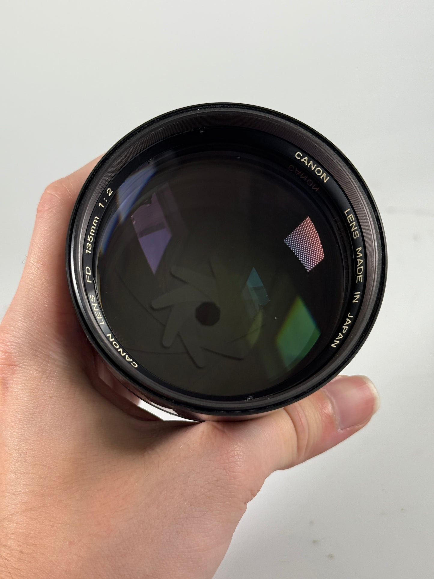 Canon 135mm f2 FD New NFD camera lens