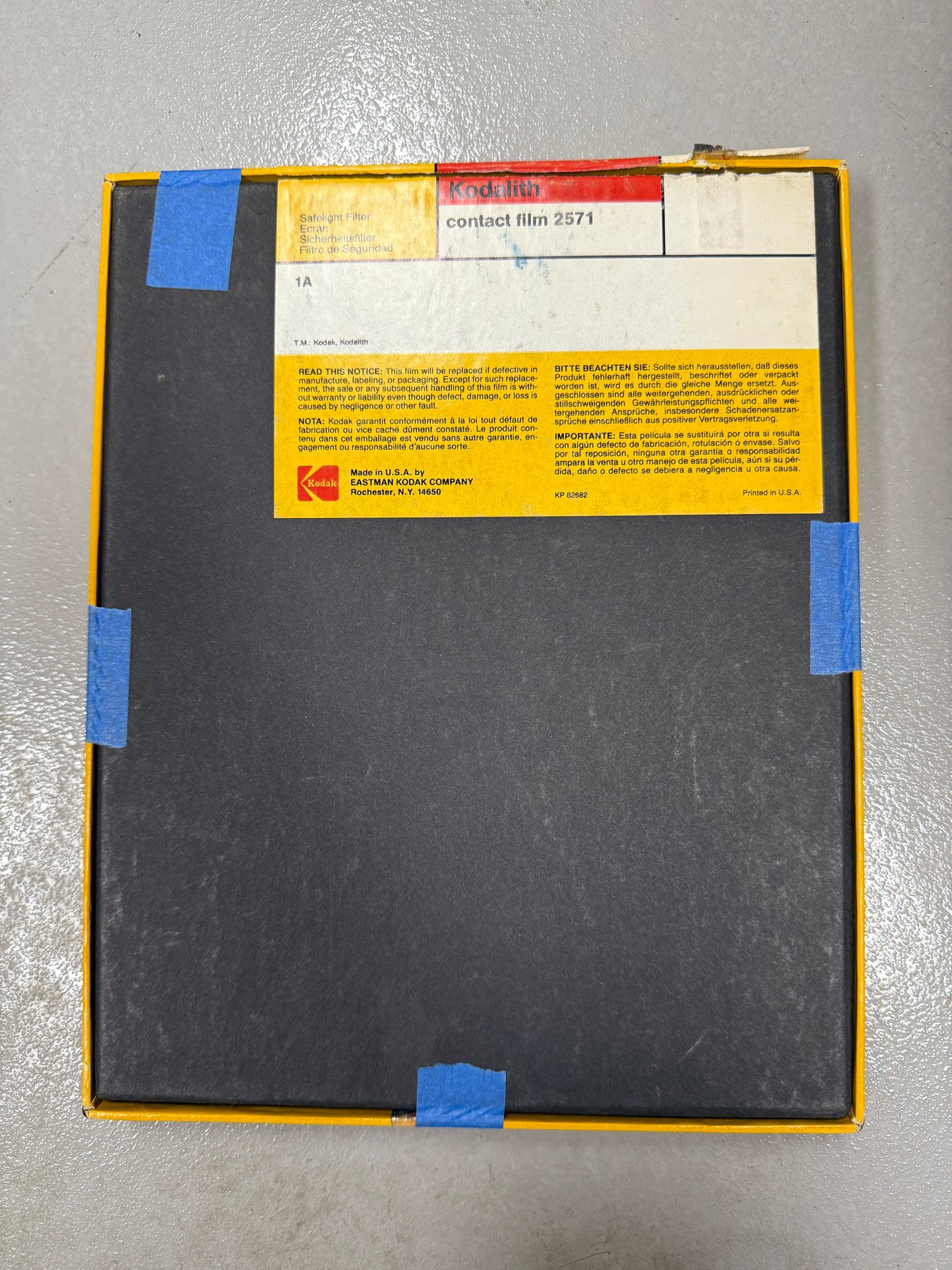 Kodak graphic arts kodalith contact 2571 sheets 8x10 32 sheets