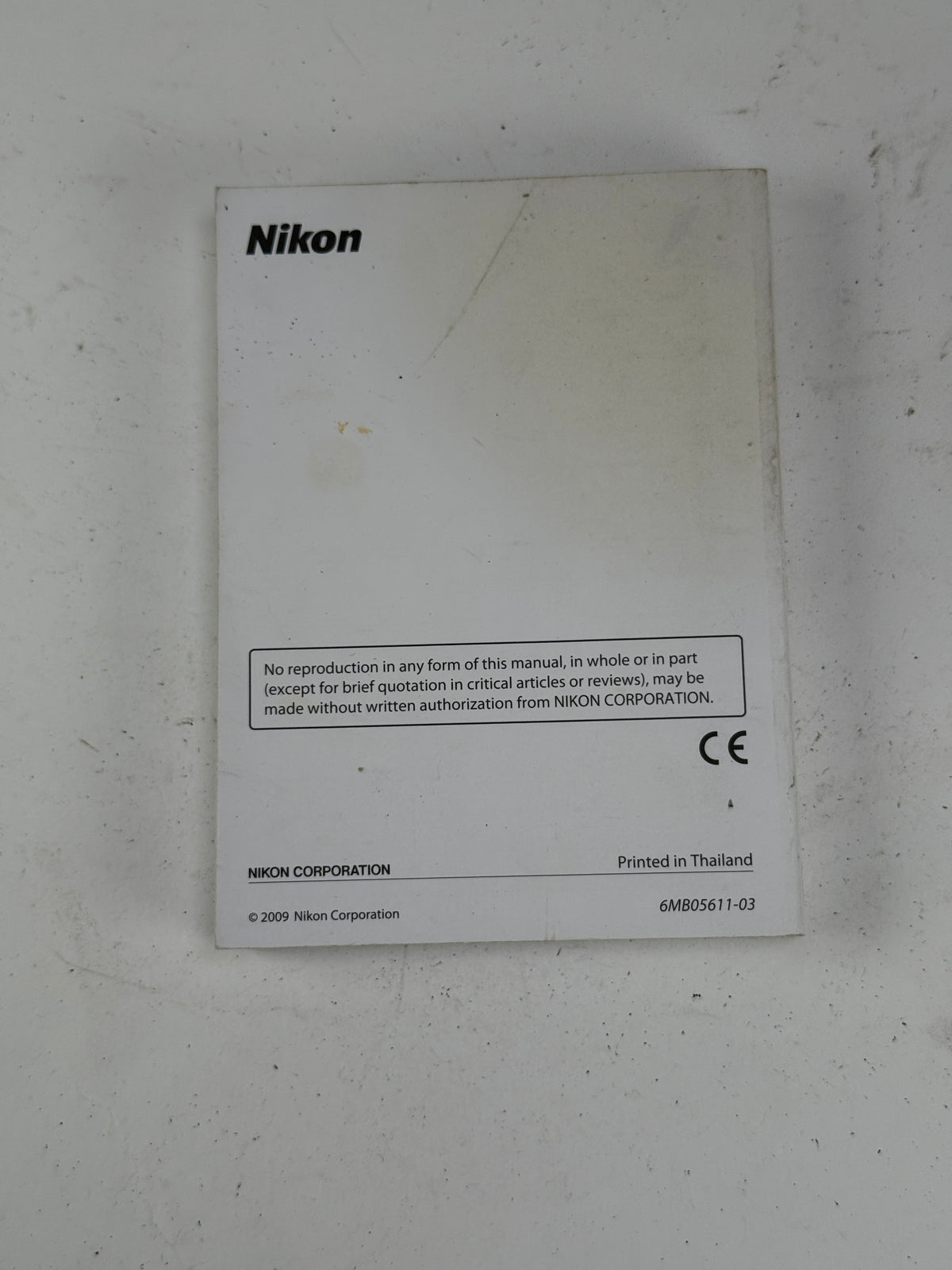 Nikon D300s Instruction Owners Manual Book English