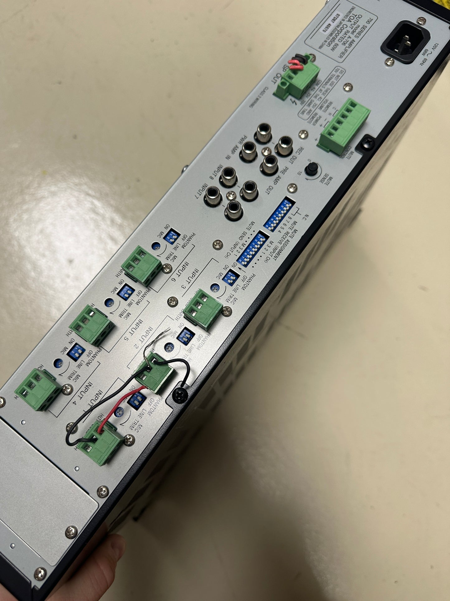 TOA A-706 Mixer Amplifier 700 Series Integrated Amplifier 60W