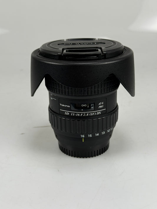 Tokina 11-16mm F2.8 AT-X Pro SD IF DX Autofocus Lens For Nikon