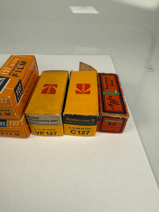127 film lot 17 rolls Kodak, Agfa, Verichrome, etc