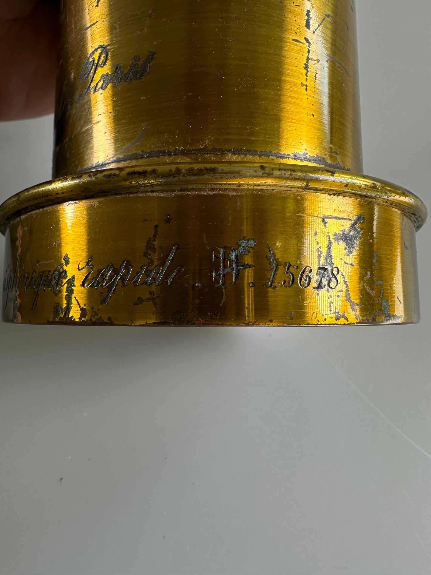 Darlot Paris No 6 Hemispherique Rapide Brass Lens