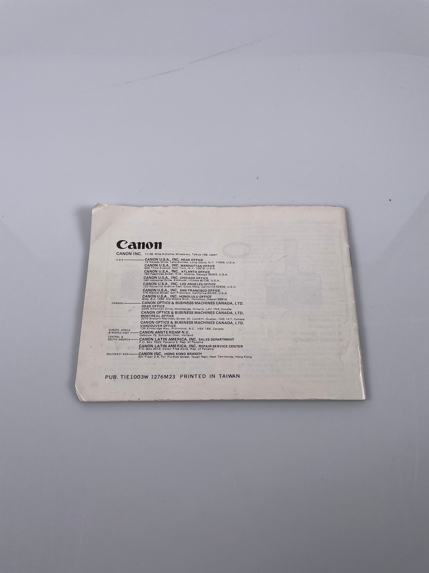 Canon Canonet G-III 17 / 19 Instruction Manual Booklet