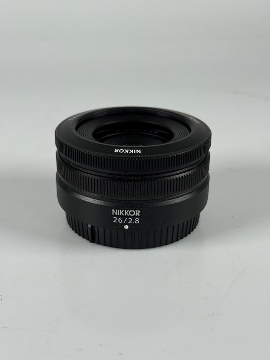 Nikon NIKKOR Z 26mm f2.8 Lens for Z Mount Mirrorless Cameras