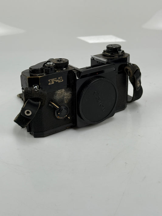 Canon F-1 Black 35mm SLR Film Camera Body