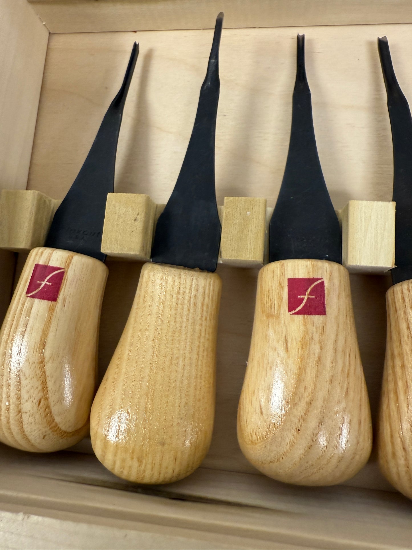 Flexcut Micro Palm Four Set High Carbon Steel Tools Carving Blades Wood Handles