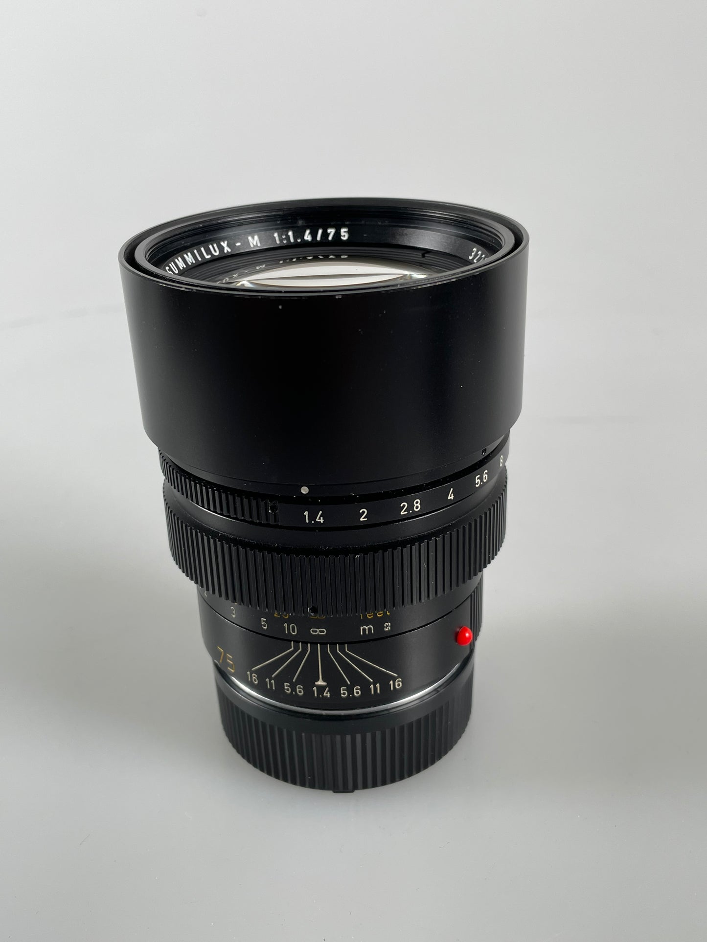 Leica Summilux-M 75mm F1.4 M mount Black rangefinder lens