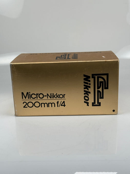 Nikon Micro-Nikkor 200mm F4 AIS Lens Black