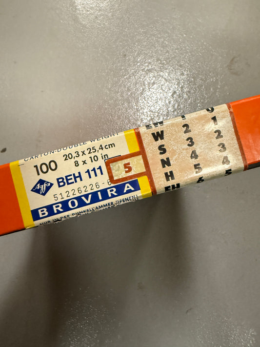 Agfa Brovira Photo Paper 100 Sheets 8x10 inch BEH 111 5