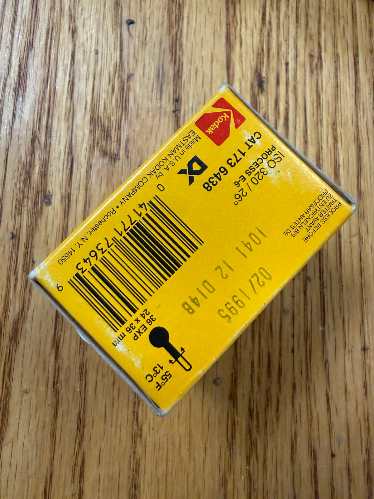 Kodak Ektachrome 360T Tungsten ISO 35mm Slide Film 1 Roll 36 Exposures