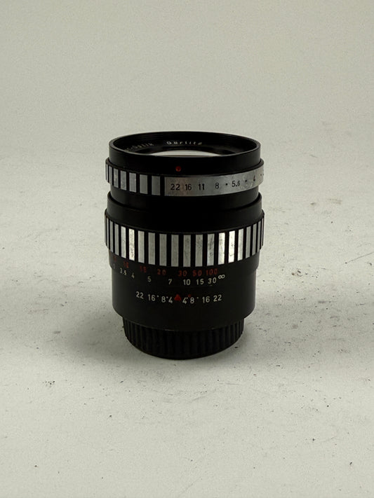 Meyer Optik Gorlitz Orestor 100mm f2.8 Exakta zebra lens