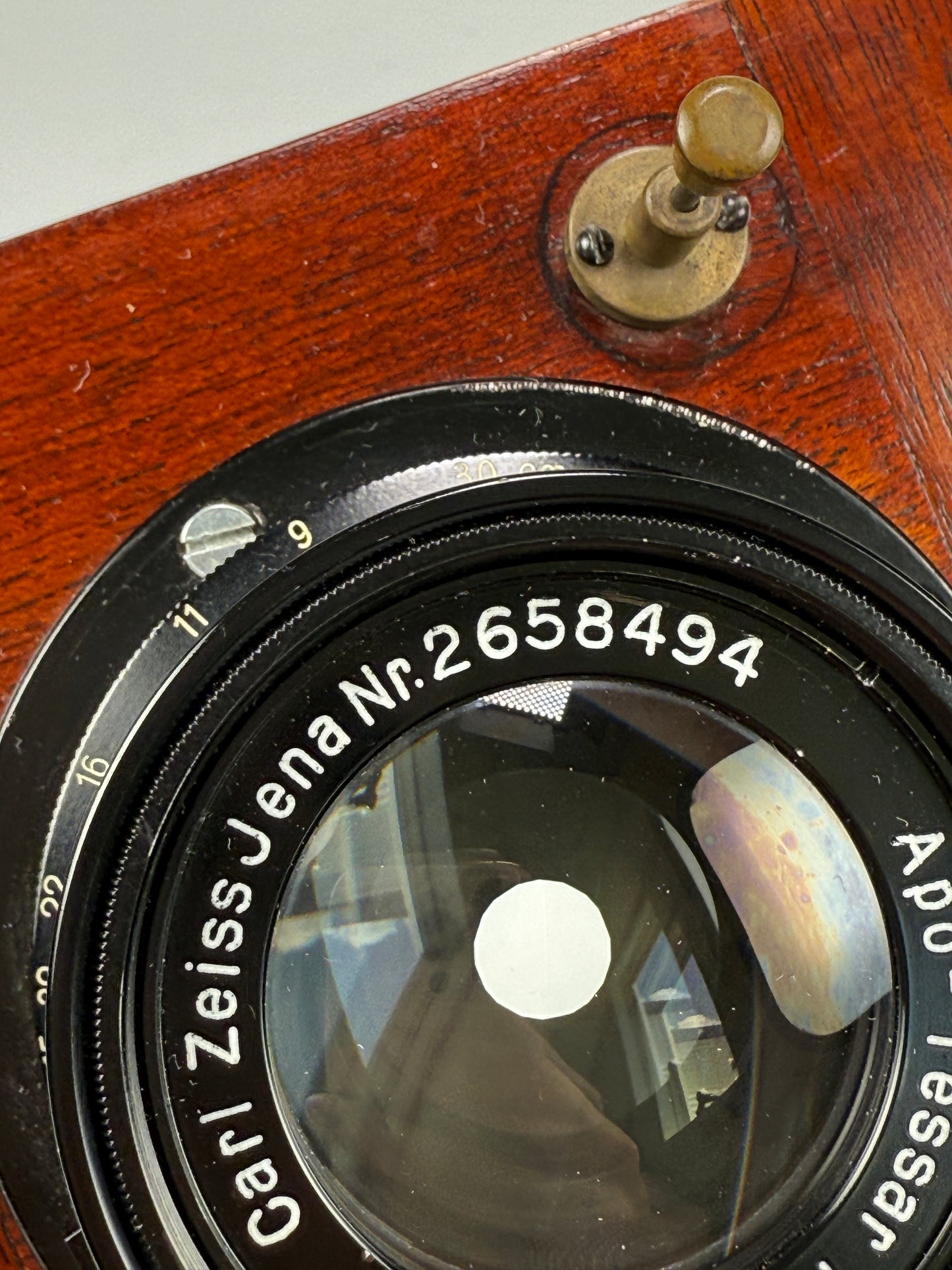 Carl Zeiss Jena 30cm 300mm F9 APO Tessar Barrel Lens in board