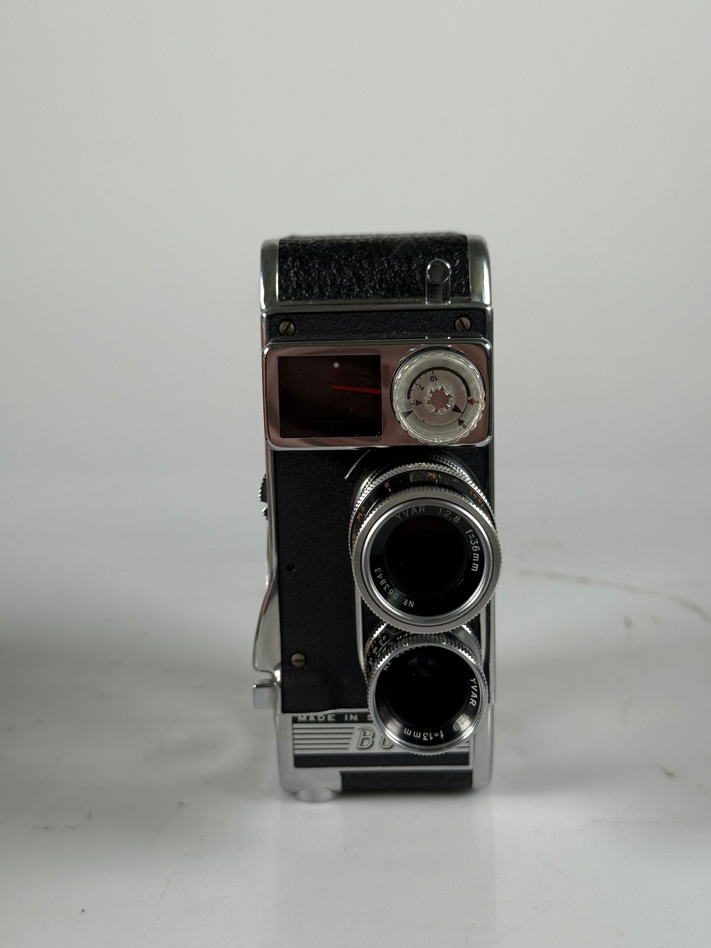 Paillard Bolex B8SL Double 8mm Movie Cine Film Camera w/ 13mm and 36mm Kern Yvar lens