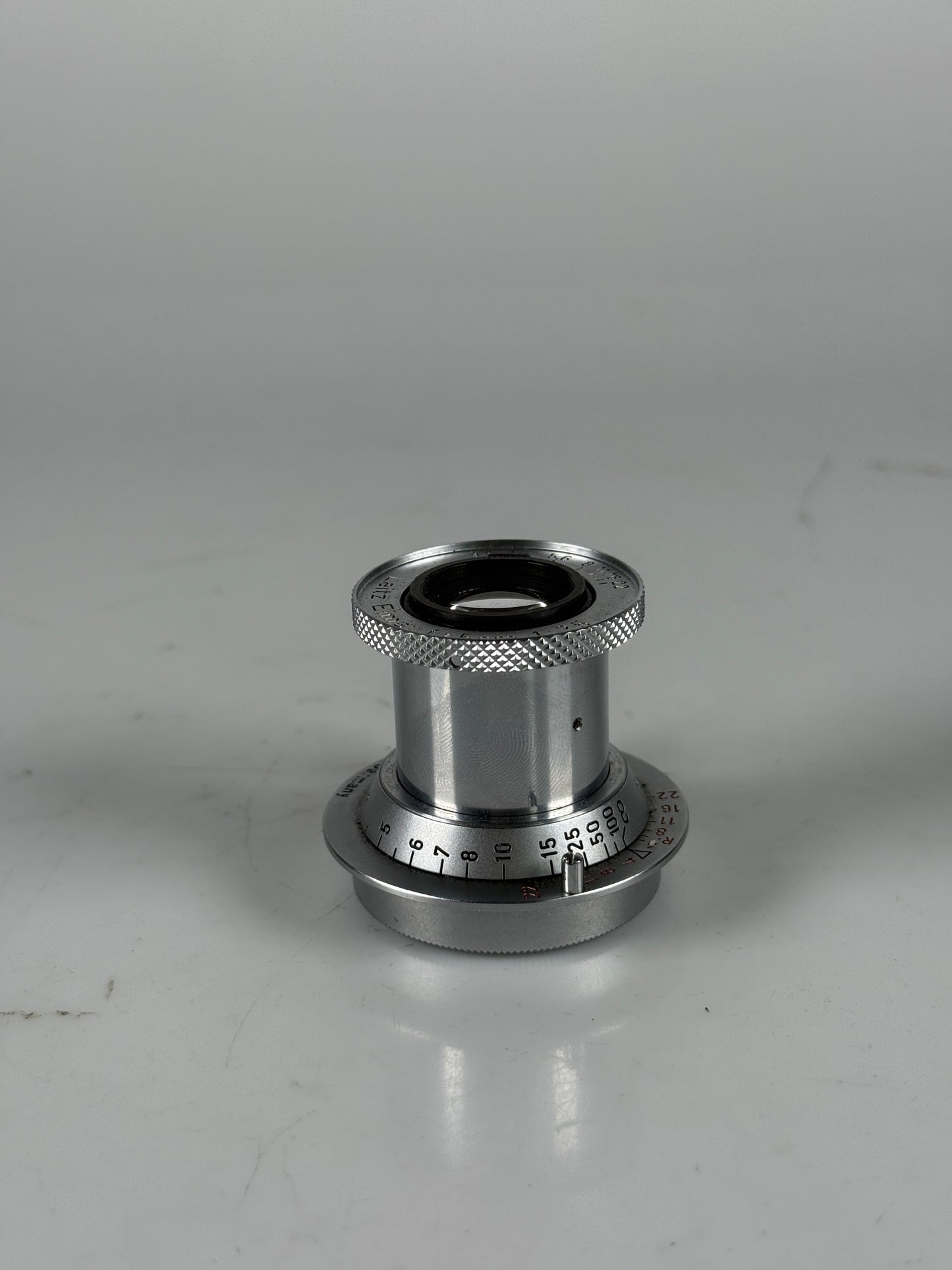 Leica Leitz 50mm (5cm) f3.5 Elmar M39 Collapsible Lens red scale