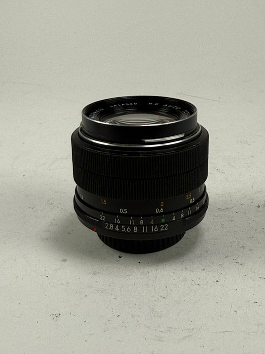 Topcon RE Auto-Topcor 28mm f2.8 Black Lens