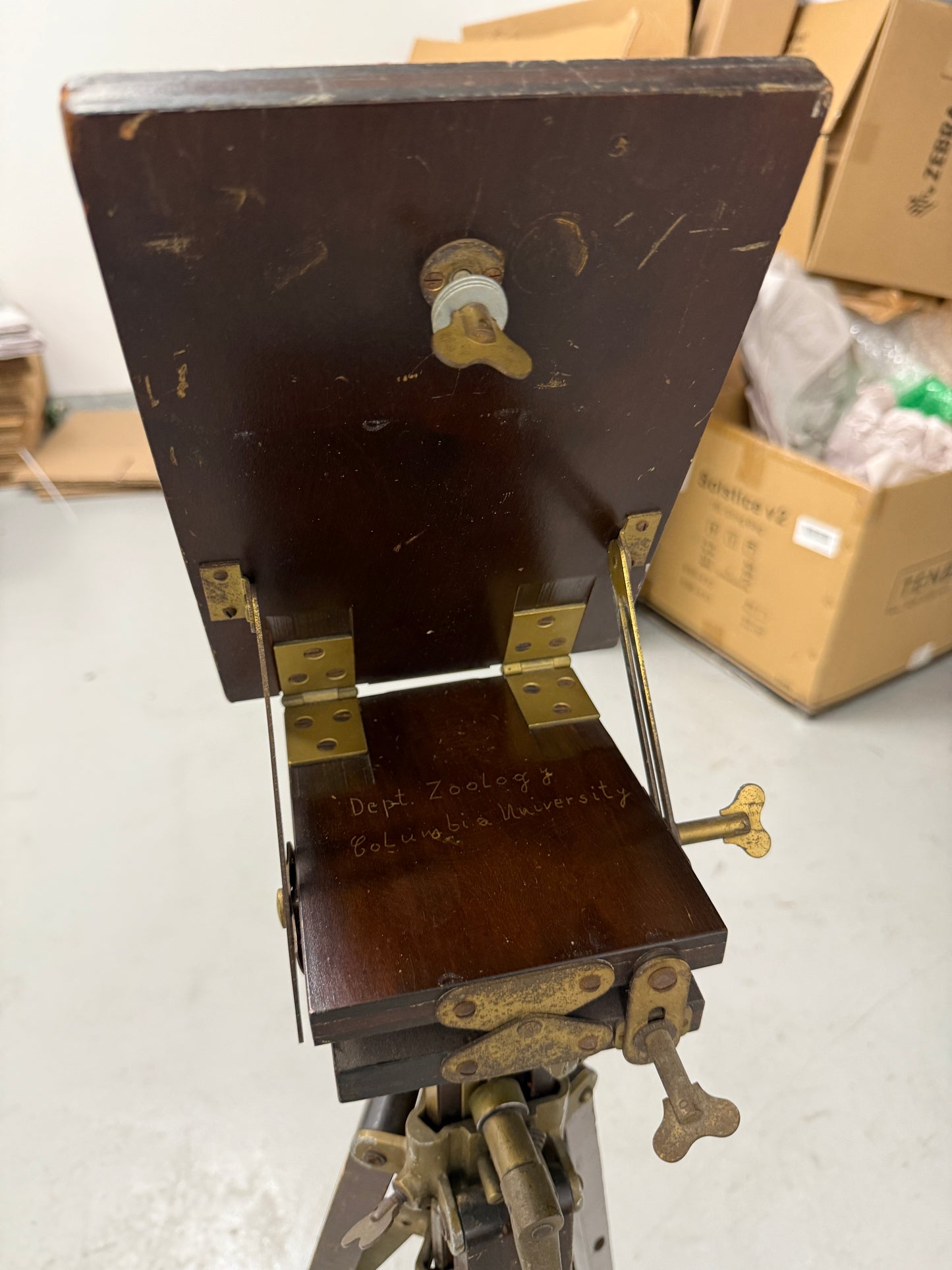 Agfa Ansco large format Wood Camera Tripod Legs Wooden