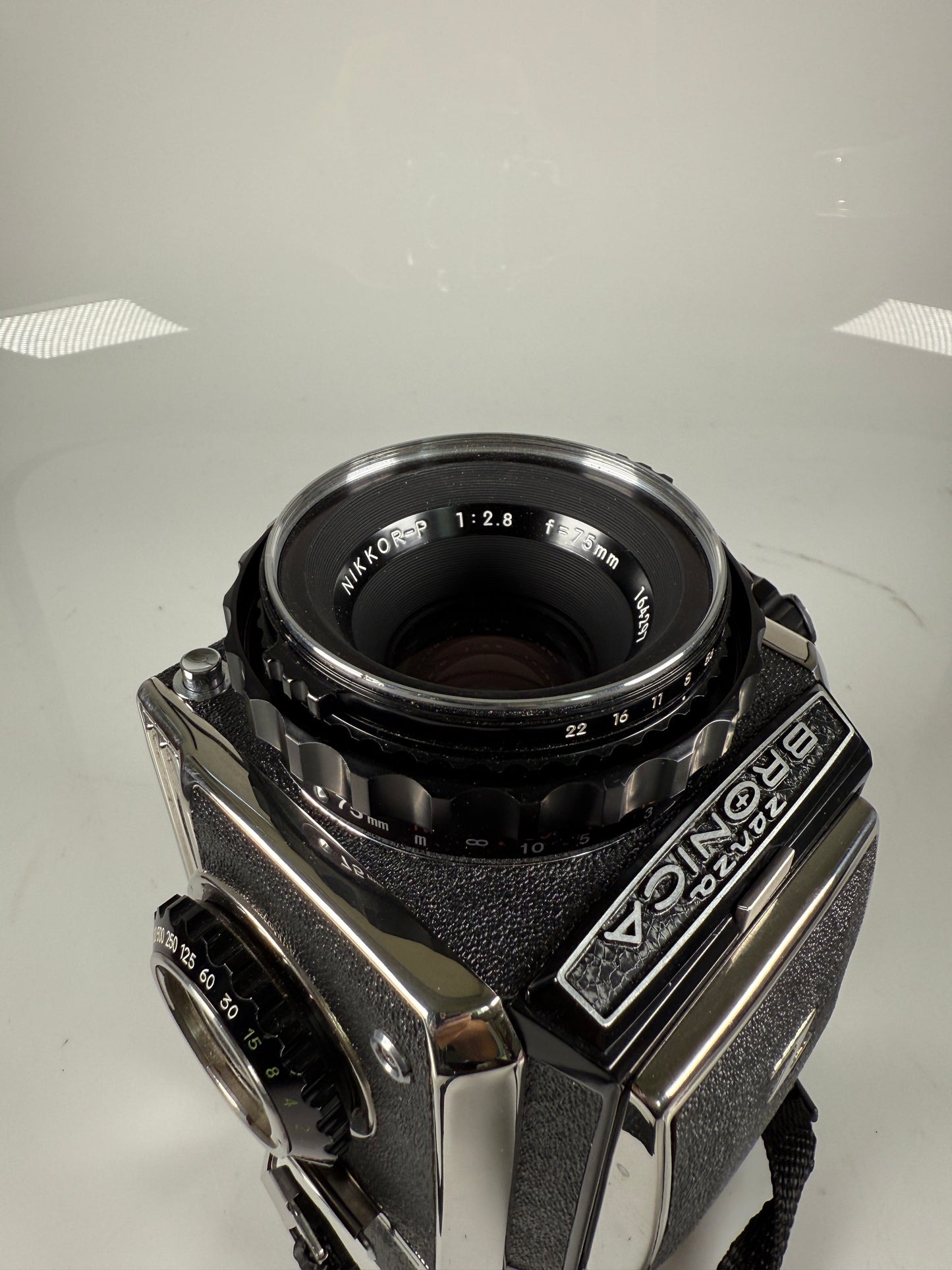 Zenza Bronica S2 Film Camera Nikon Nikkor-P 7.5cm 75mm f2.8 Lens 120 Back