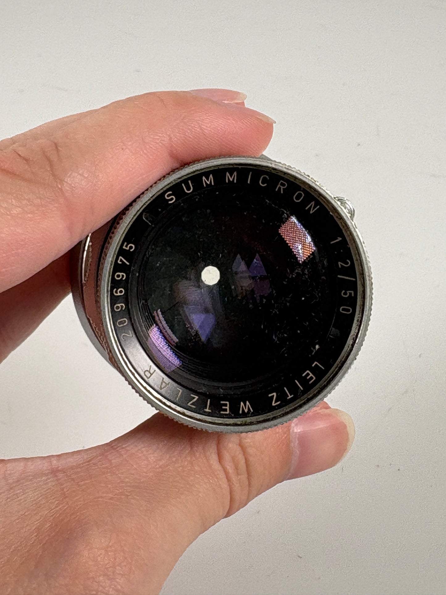 Leica Leitz Wetzlar Summicron-M 50mm f2 Lens Rigid