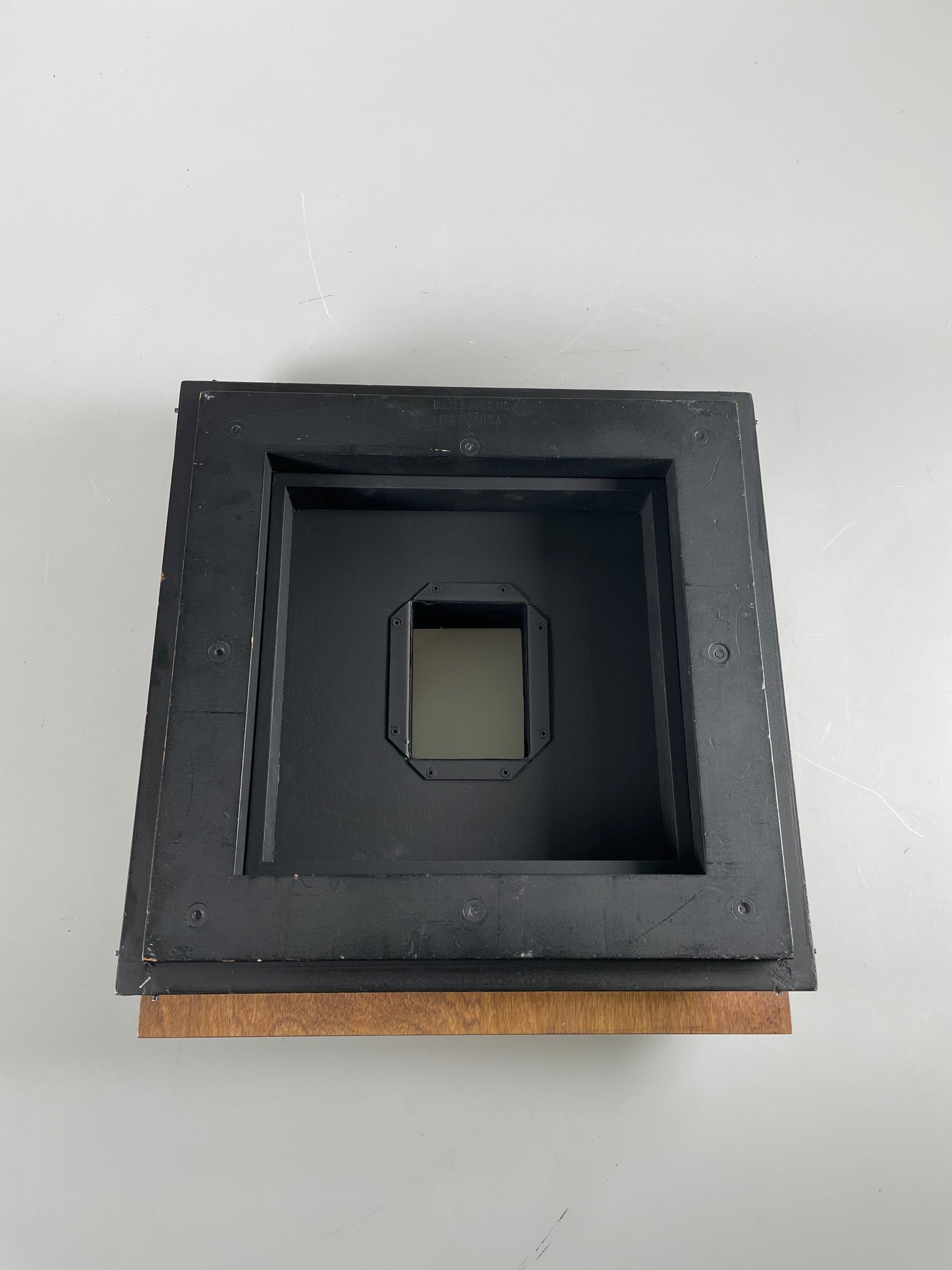 Deardorff 8x10 reducing back to 5x7 Sliding Ground Glass Back RARE Burke James