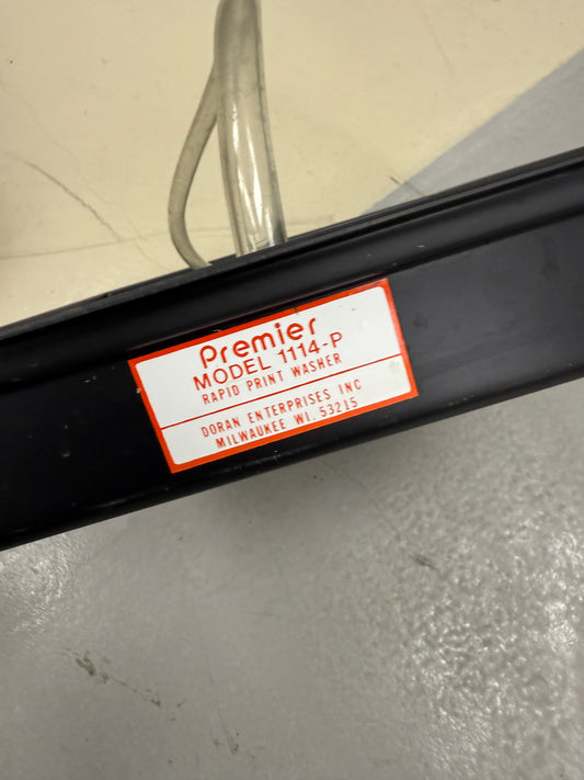 Premier Model 1114-P Rapid Print Washer Developing darkroom Doran 11x14
