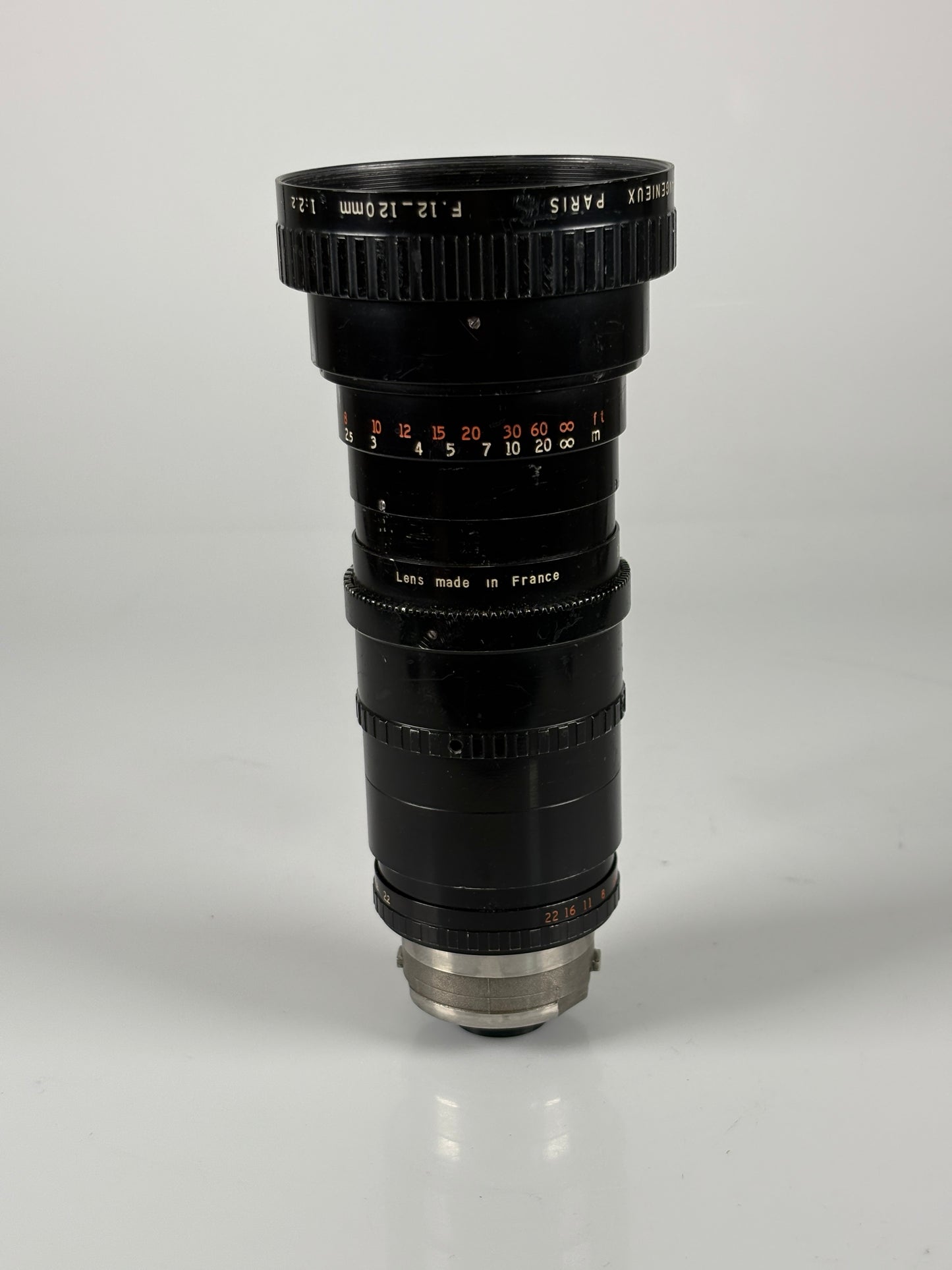 ANGENIEUX 12-120mm F2.2 16mm Arri arriflex B Zoom Lens Type 10x12B