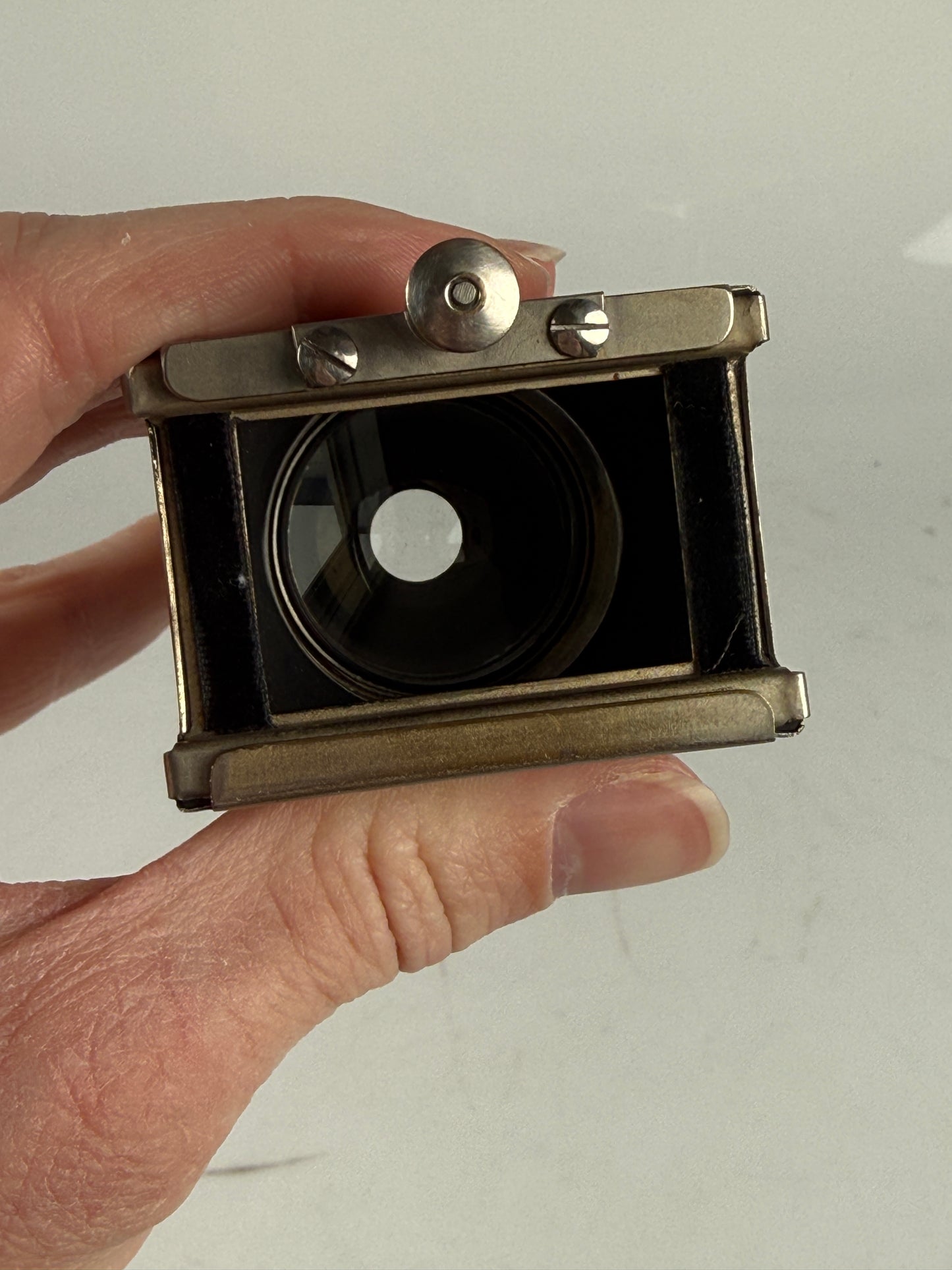 Leica Film Viewing Magnifier 'Natra' Film Negative Viewer RARE Nickle Leitz