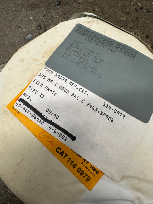 Kodak Dacomatic E Film 2465 105mm x 200M RARE military (122 film width)
