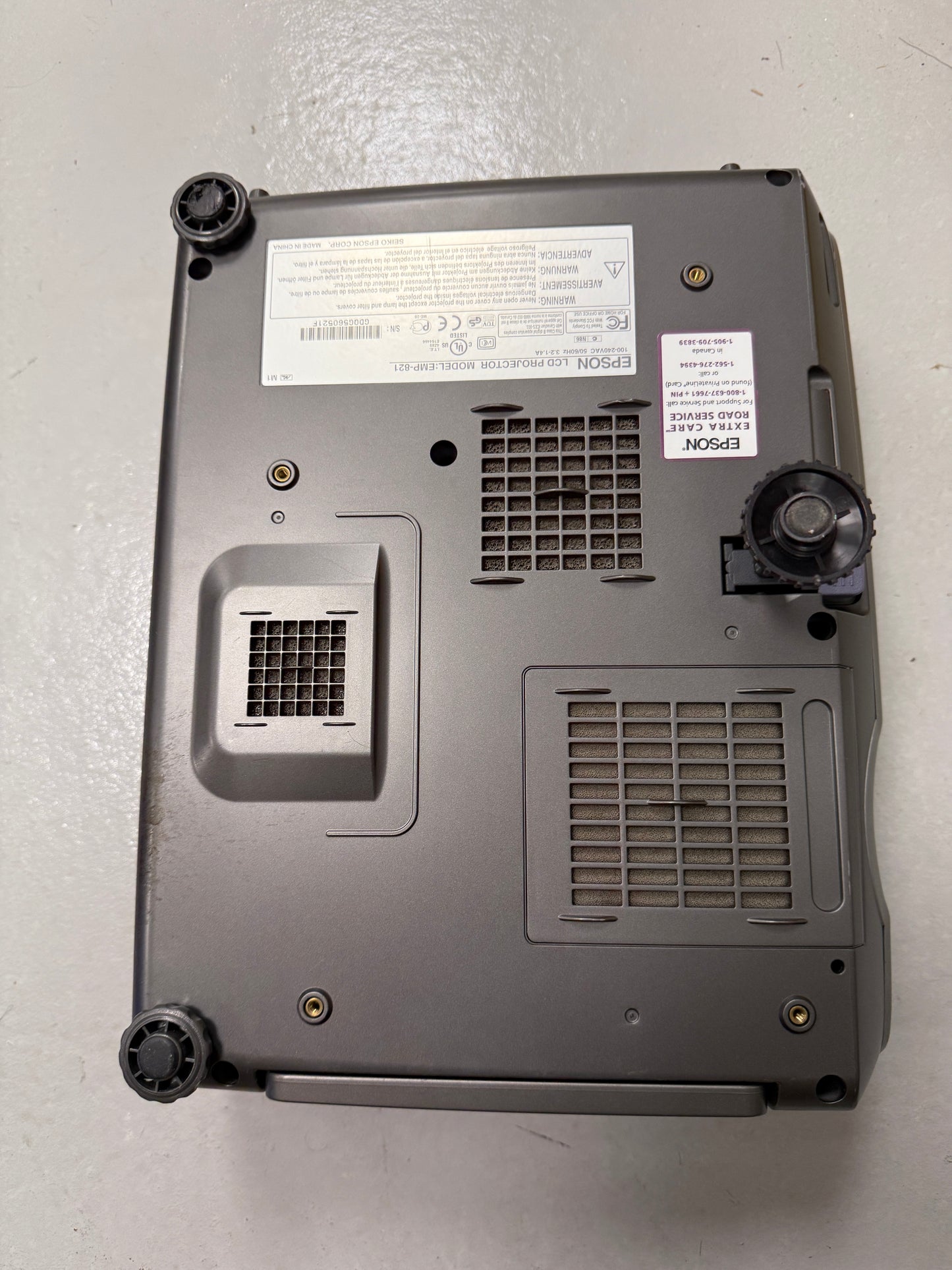 Epson EMP-821 Multimedia LCD Projector 2600 ANSI