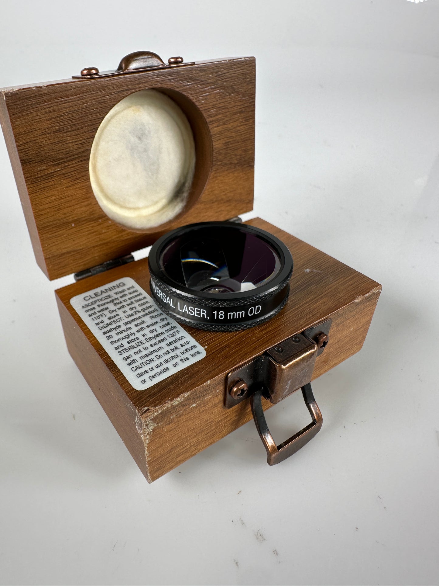 OCULAR INSTRUMENTS Three Mirror Universal Laser 18mm OD Lens with case