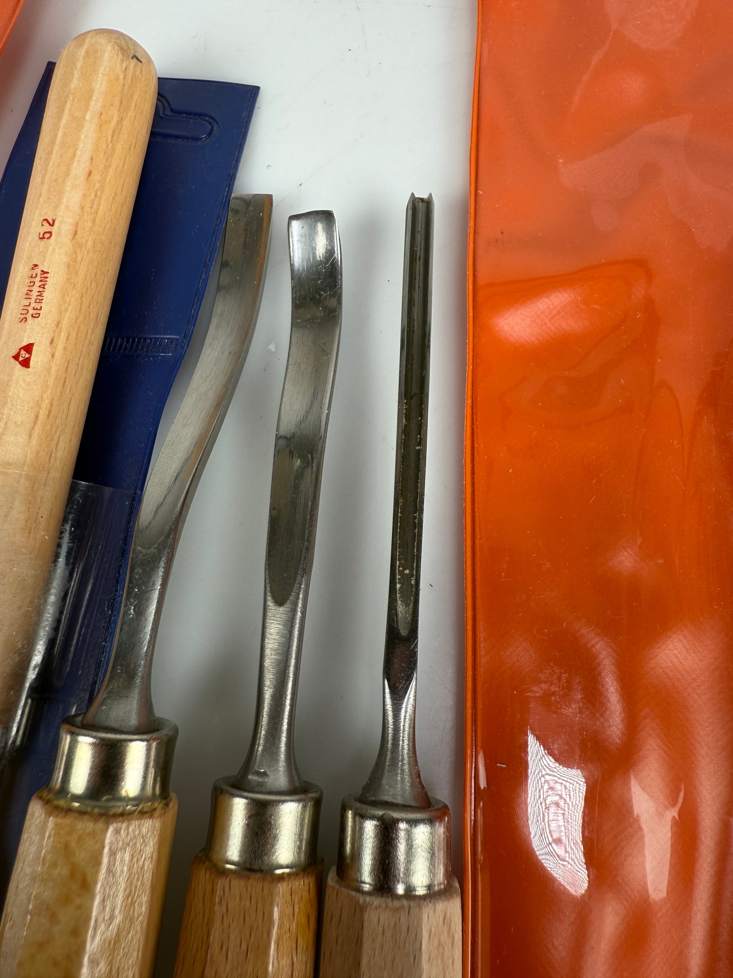 4 Solingen Carving Tools GERMAN made/Wood Craft Knives for Wood Carving