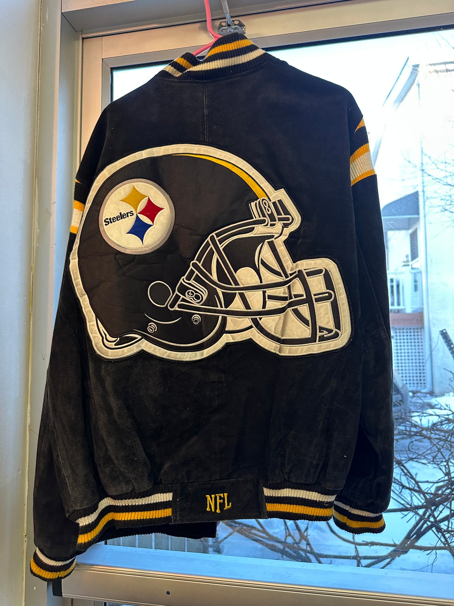 Vintage Pittsburgh Steelers Leather Jacket NFL