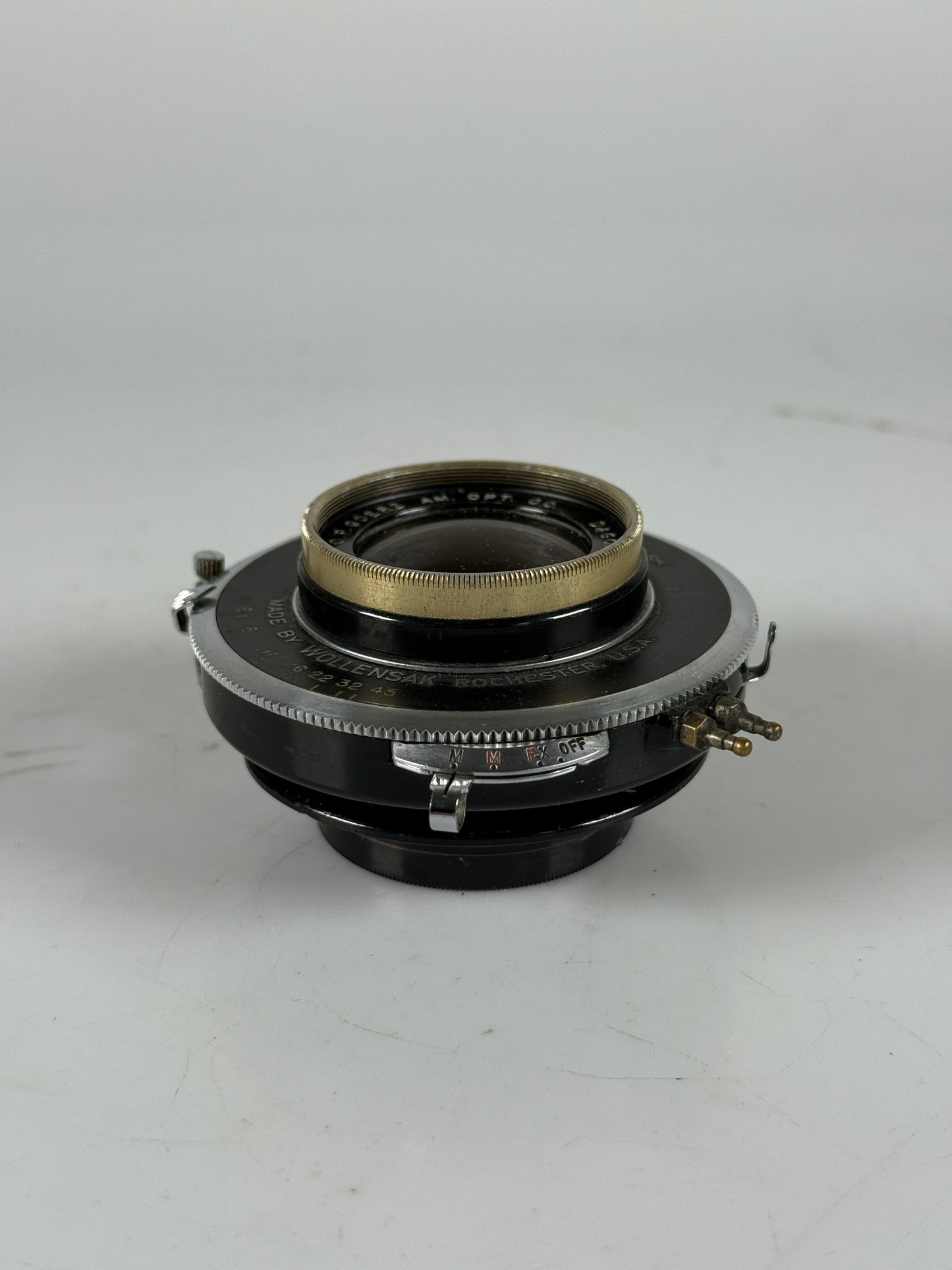 Goerz Golden Gold Rim Dagor 8 1/4" 210mm F6.8 Lens in #1 Shutter