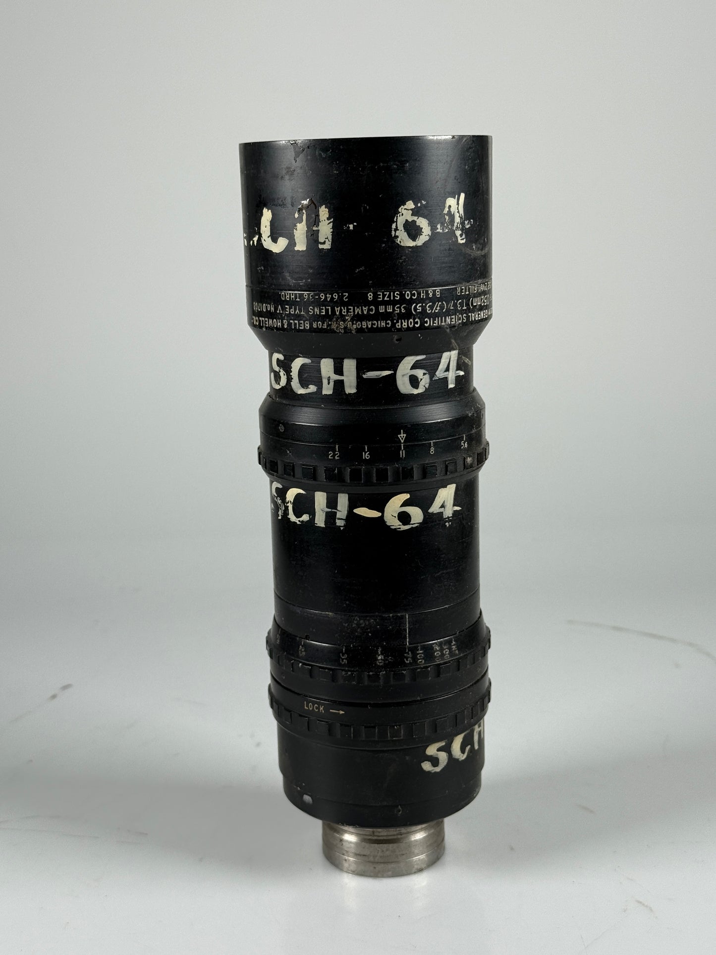 General Scientific Miltar EFL 6" 152mm f3.5 T3.7 Bell & Howell V