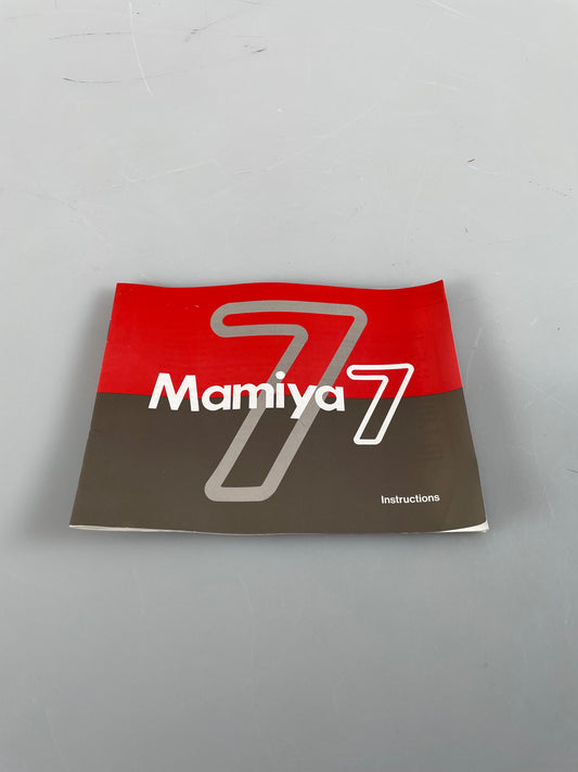 Mamiya 7 Instruction Manual Booklet