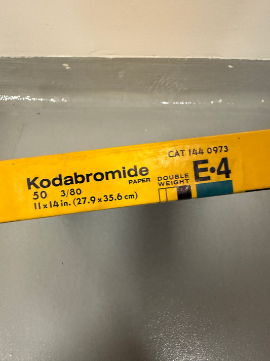 Kodak Kodabromide E4 B&W Paper - 11x14, 50 sheets, 1979 SEALED double weight