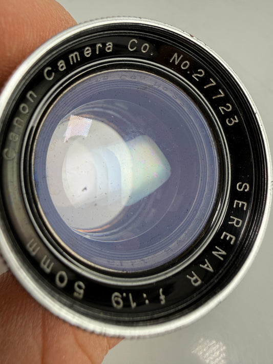 Canon Rangefinder RF 5cm 50mm f1.9 Serenar Leica SM