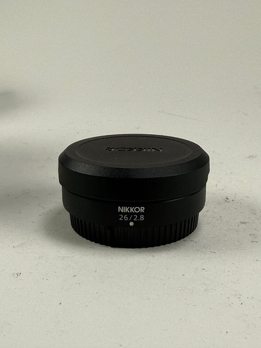 Nikon NIKKOR Z 26mm f2.8 Lens for Z Mount Mirrorless Cameras