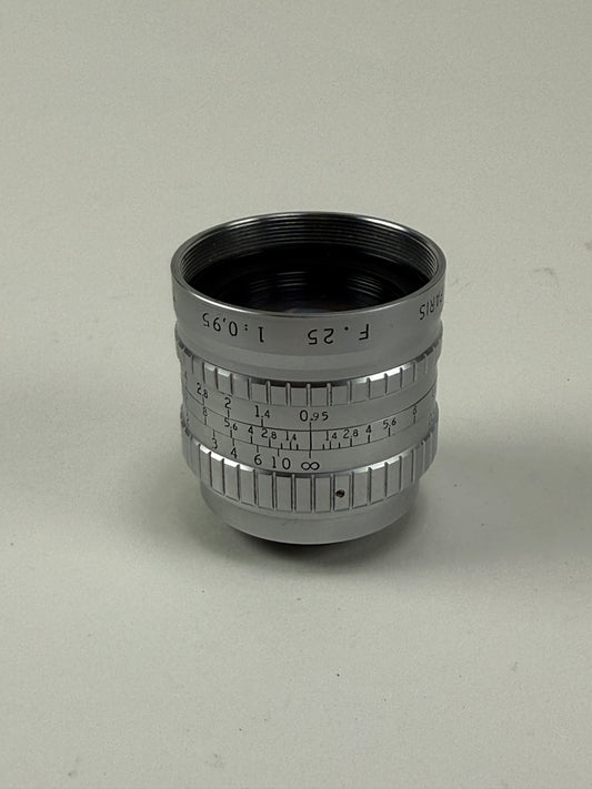 Angenieux M1 type 25mm F0.95 C mount lens for Bolex H16