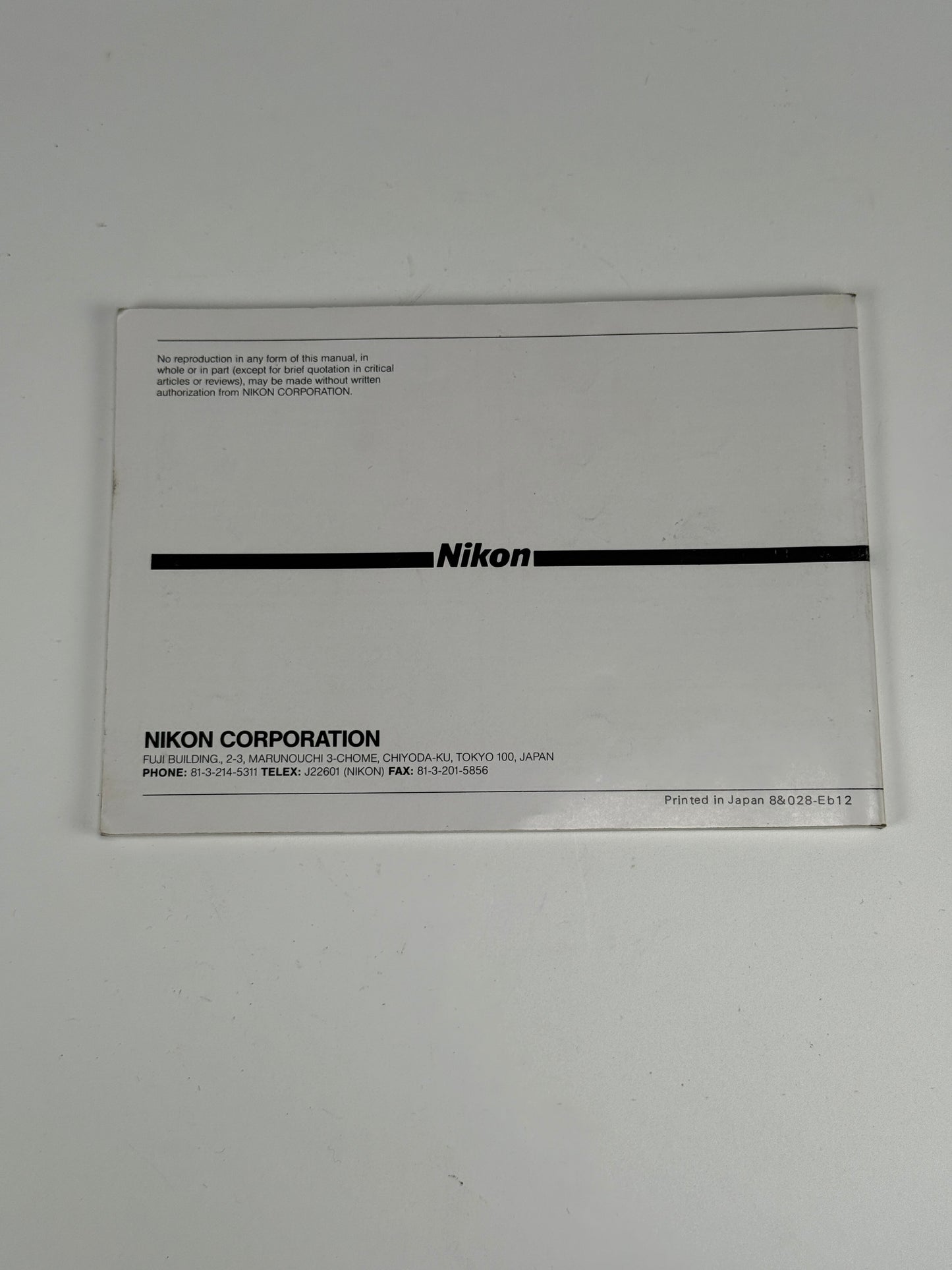 Nikon F4 & F4s Instruction Book, More Camera Guides & Manuals