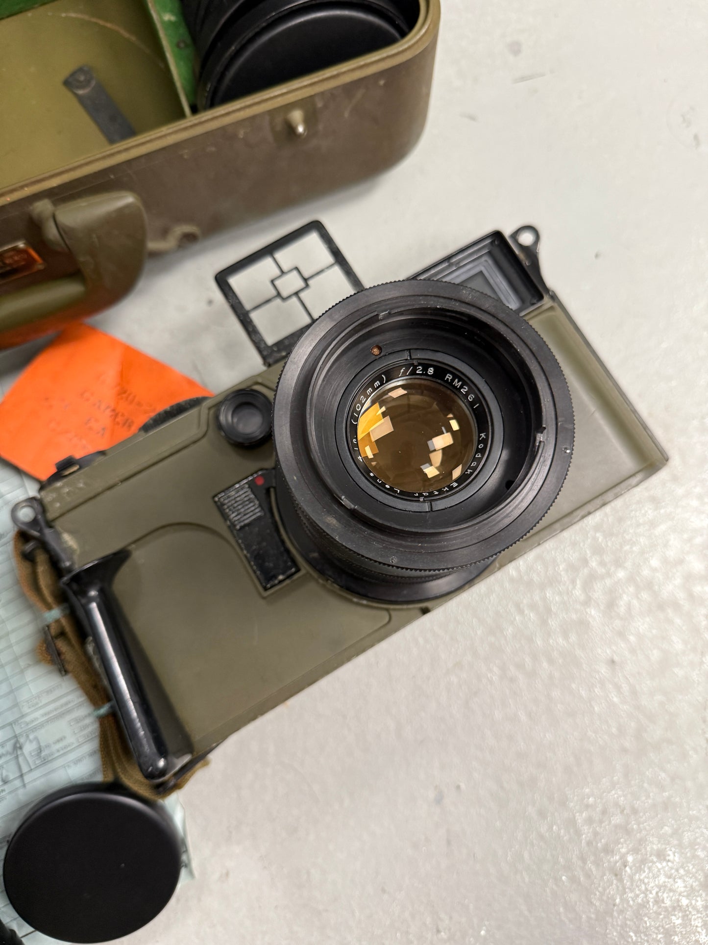 GRAFLEX SIGNAL CORPS U.S ARMY CAMERA KE-4 (1), EKTAR 4IN/ 8IN