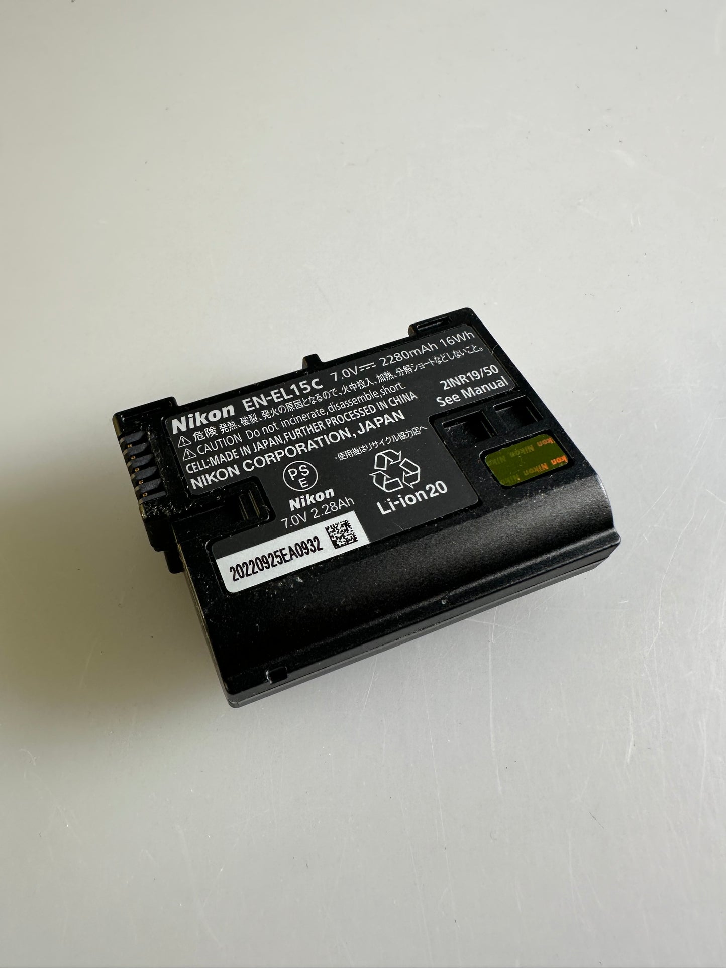Nikon EN-EL15c Battery for Nikon D7500 D7200 D800 D800E D810 D850 D750