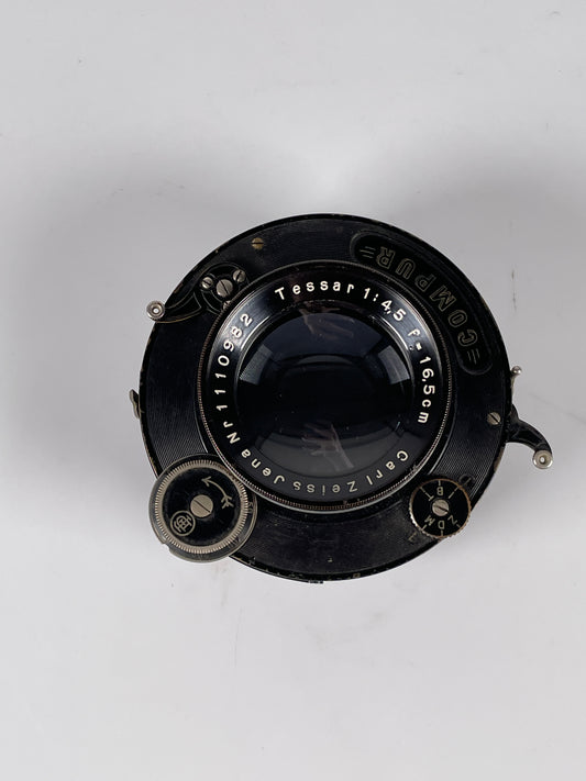 Carl Zeiss Jena 165mm 16.5cm f4.5 Tessar in Dial-Set Compur Shutter