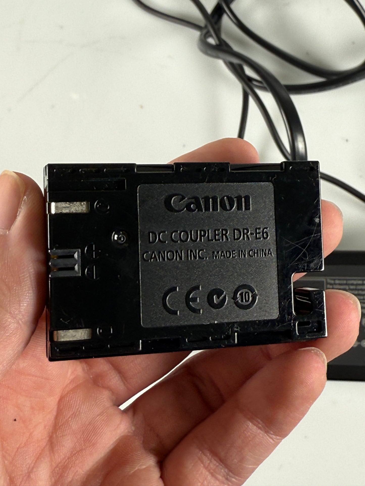 Canon DR-E6P DC Coupler with AC-E6 AC Adapter