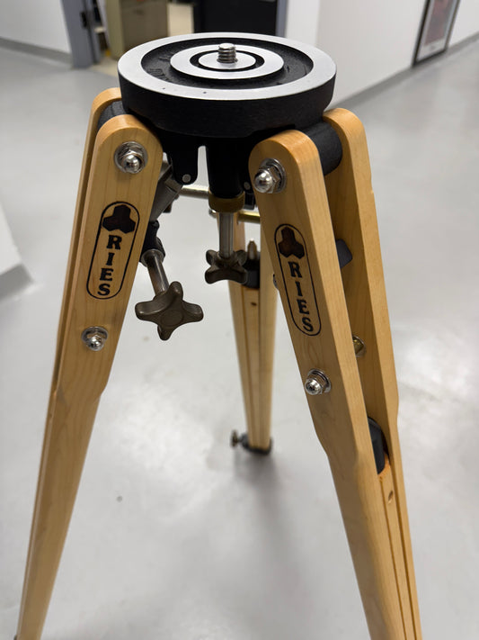 Ries Junior J100-2 wooden large format camera tripod