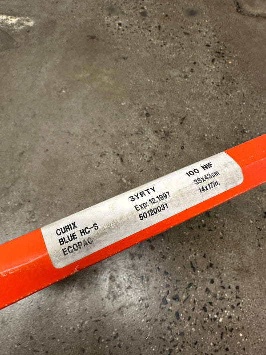 Agfa Curix Blue HC-S Ecopac 14x17 medical x-ray film 100 sheets