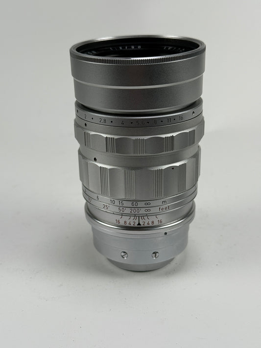 Leica Summicron 90mm F2 Lens Chrome silver Canada LTM mount RARE