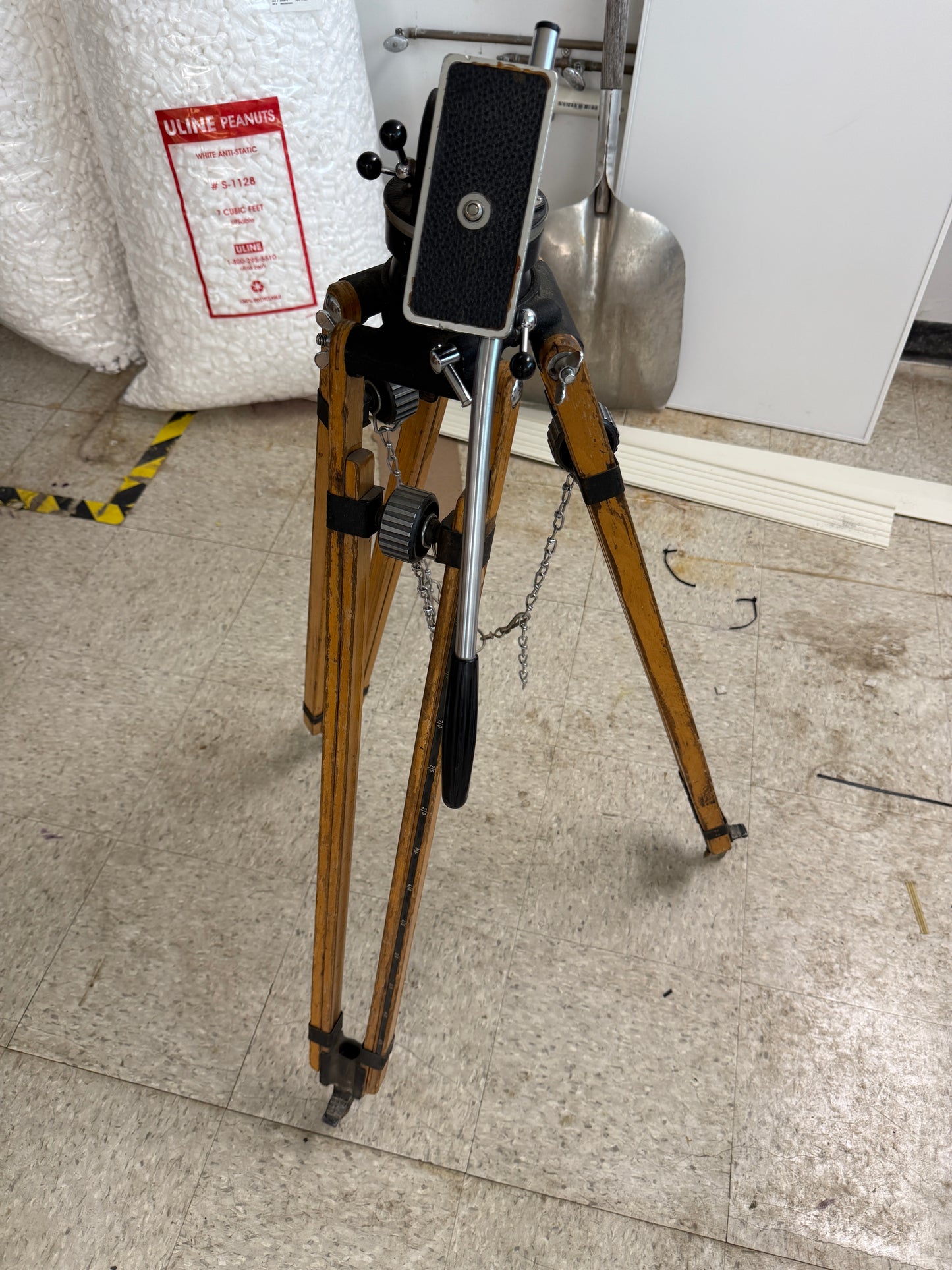 Arri wooden tripod with tilt head RARE vintage