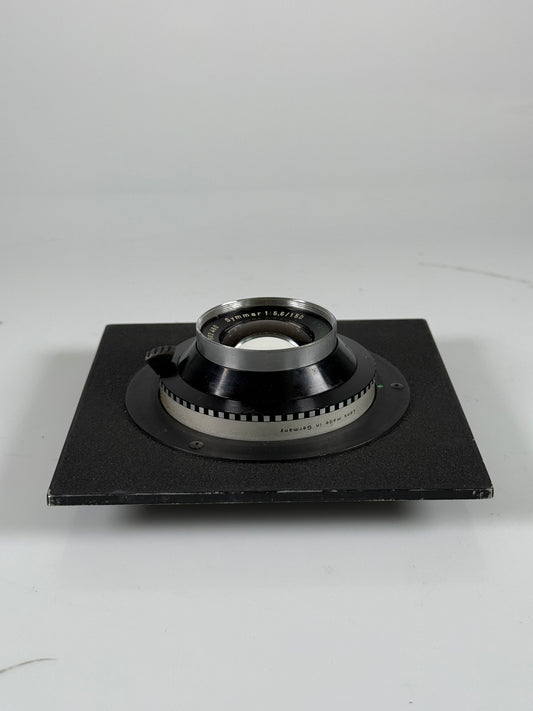 Schneider Kreuznach Symmar 150mm f6.8 265mm f12 convertible lens in DB shutter